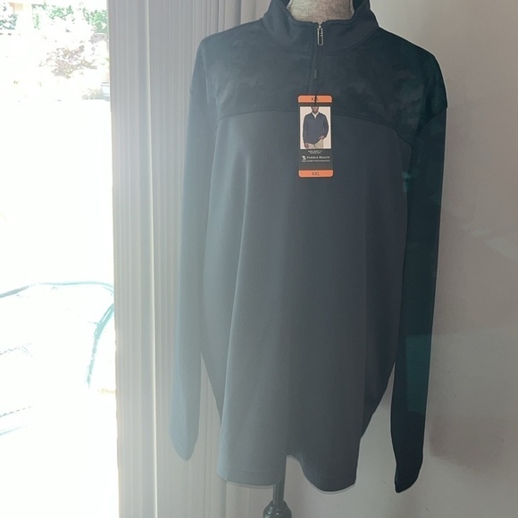 New Men's Pebble Beach Blue Performance 1/4 Zip Pullover Size XXL - Picture 5 of 9